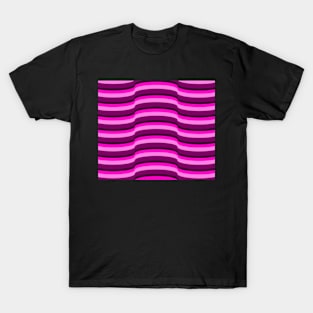 Op Art Neon Pink 7632 T-Shirt